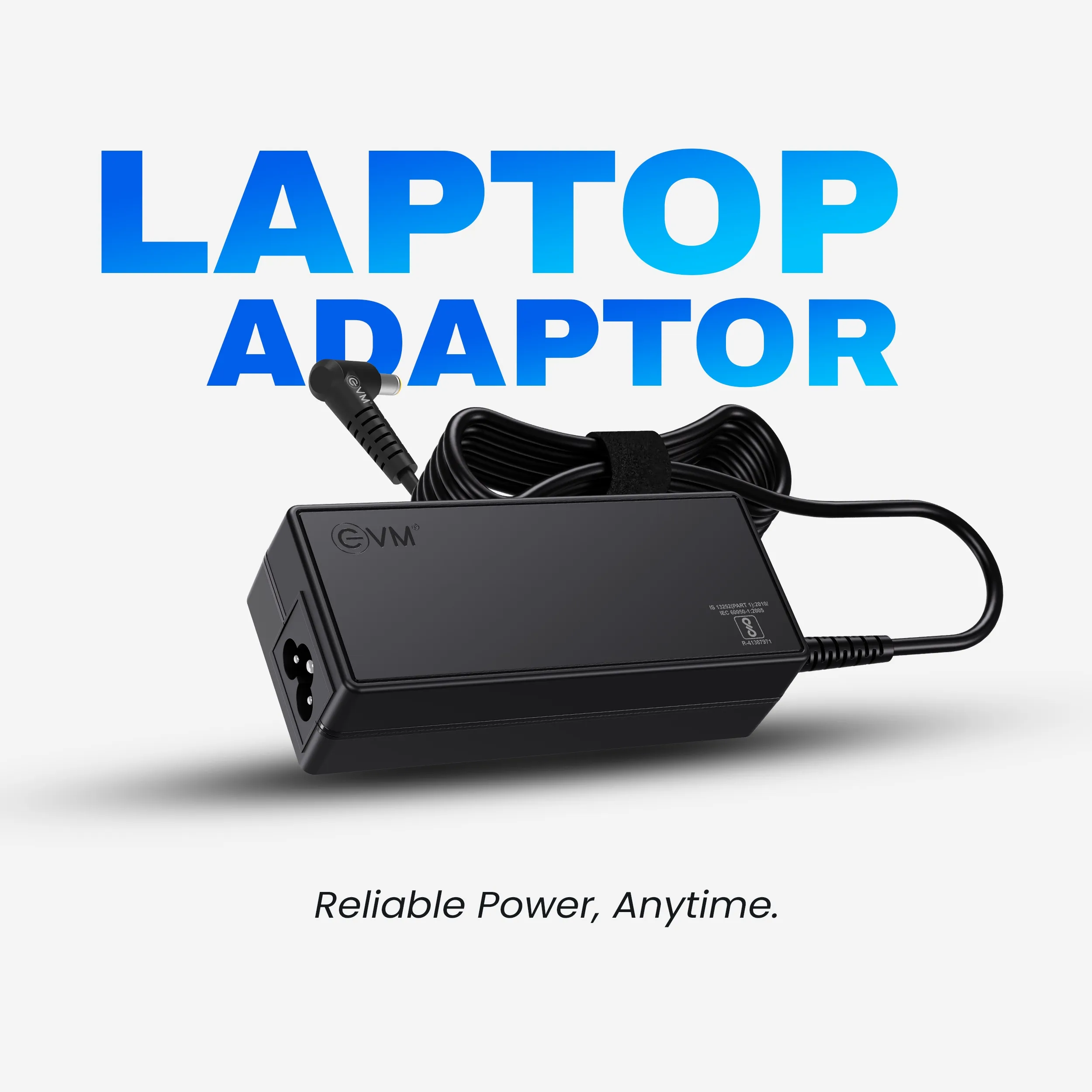 EVM Laptop Adapter Compatible For HP 65w | 18.5v/3.5a | 7.4mm x 5.0mm Big Pin view 3